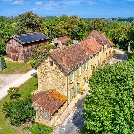 Paisible Proche Sarlat Avec Animaux Et Jardin - Fr-1-616-295